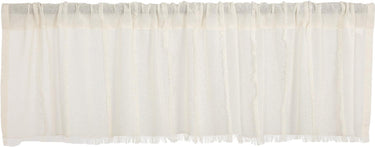Tobacco Cloth Antique White Patchwork Valance 16x60 VHC Brands - The Fox Decor